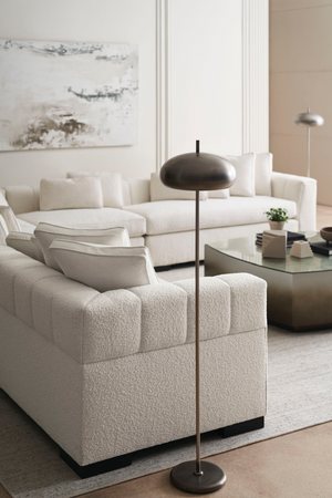   Cream Modern Armless Chair | Oroa.com
