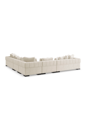   Cream Modern Armless Chair | Oroa.com