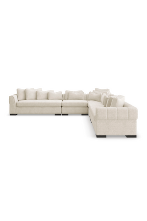   Cream Modern Armless Chair | Oroa.com
