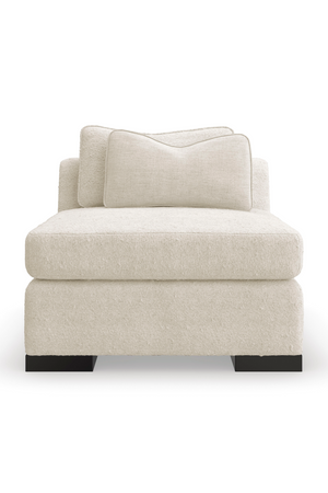   Cream Modern Armless Chair | Oroa.com