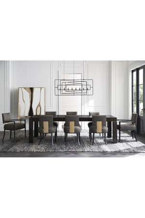   Striated Wood Extendable Dining Table | Oroa.com