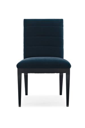   Blue Channeled Side Chair Set (2) | Oroa.com