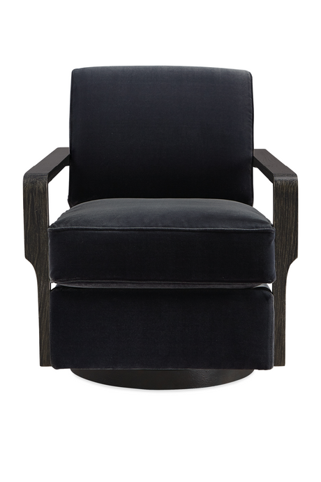   Black Art Deco Swivel Chair | Oroa.com
