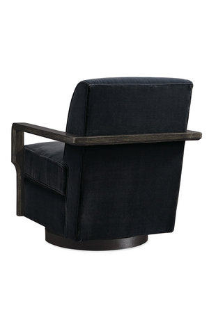   Black Art Deco Swivel Chair | Oroa.com