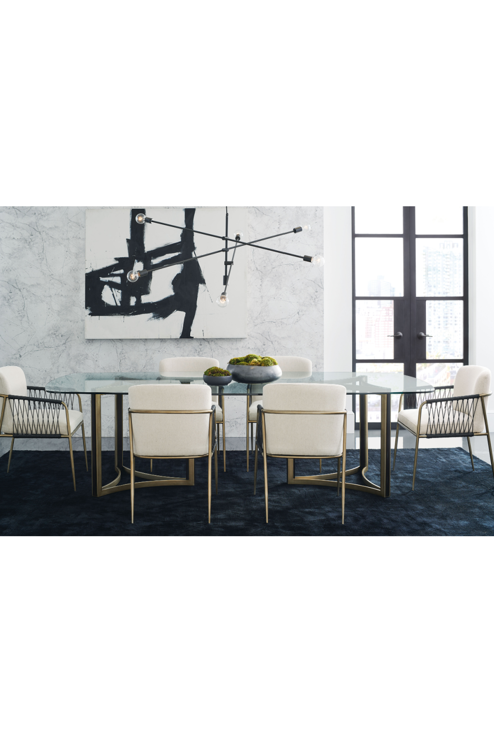   Black Cord Detail Dining Armchair | Oroa.com