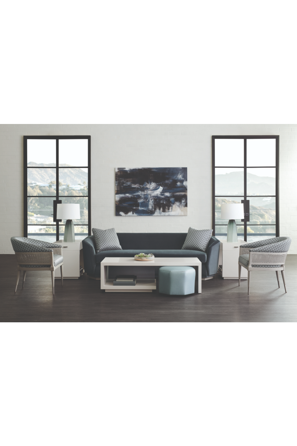   Dark Blue Modern Sofa | Oroa.com