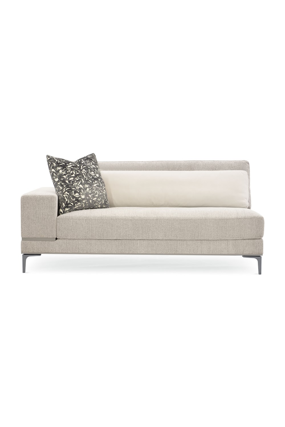   Beige Modern Loveseat | Oroa.com