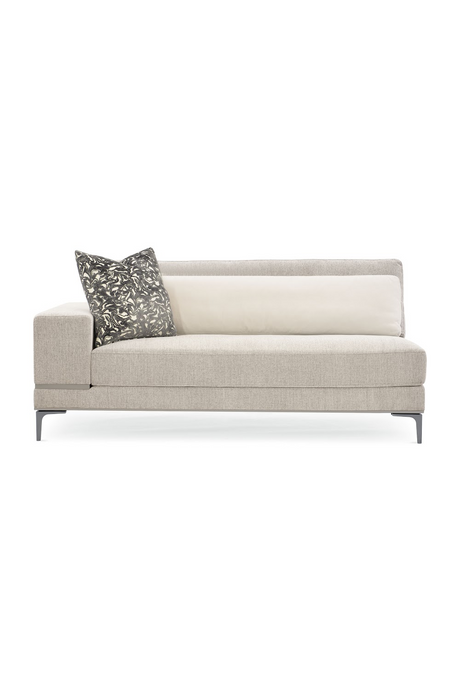   Beige Modern Loveseat | Oroa.com