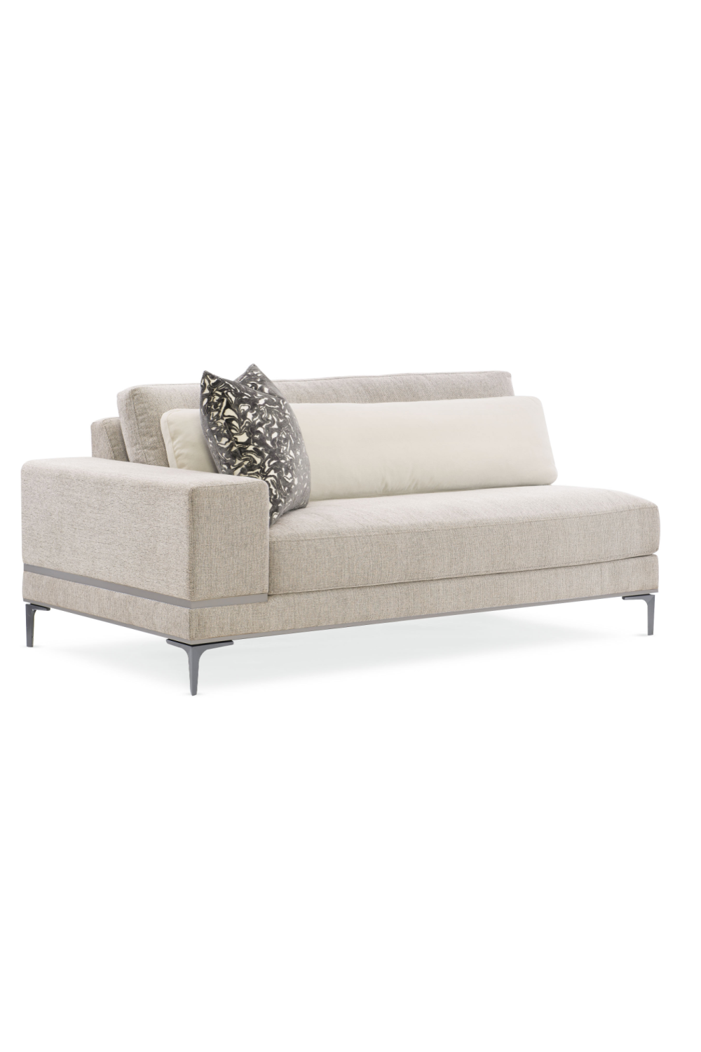   Beige Modern Loveseat | Oroa.com