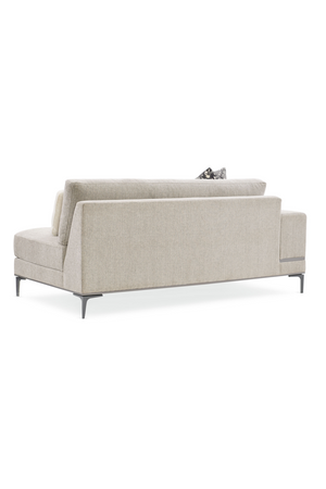   Beige Modern Loveseat | Oroa.com