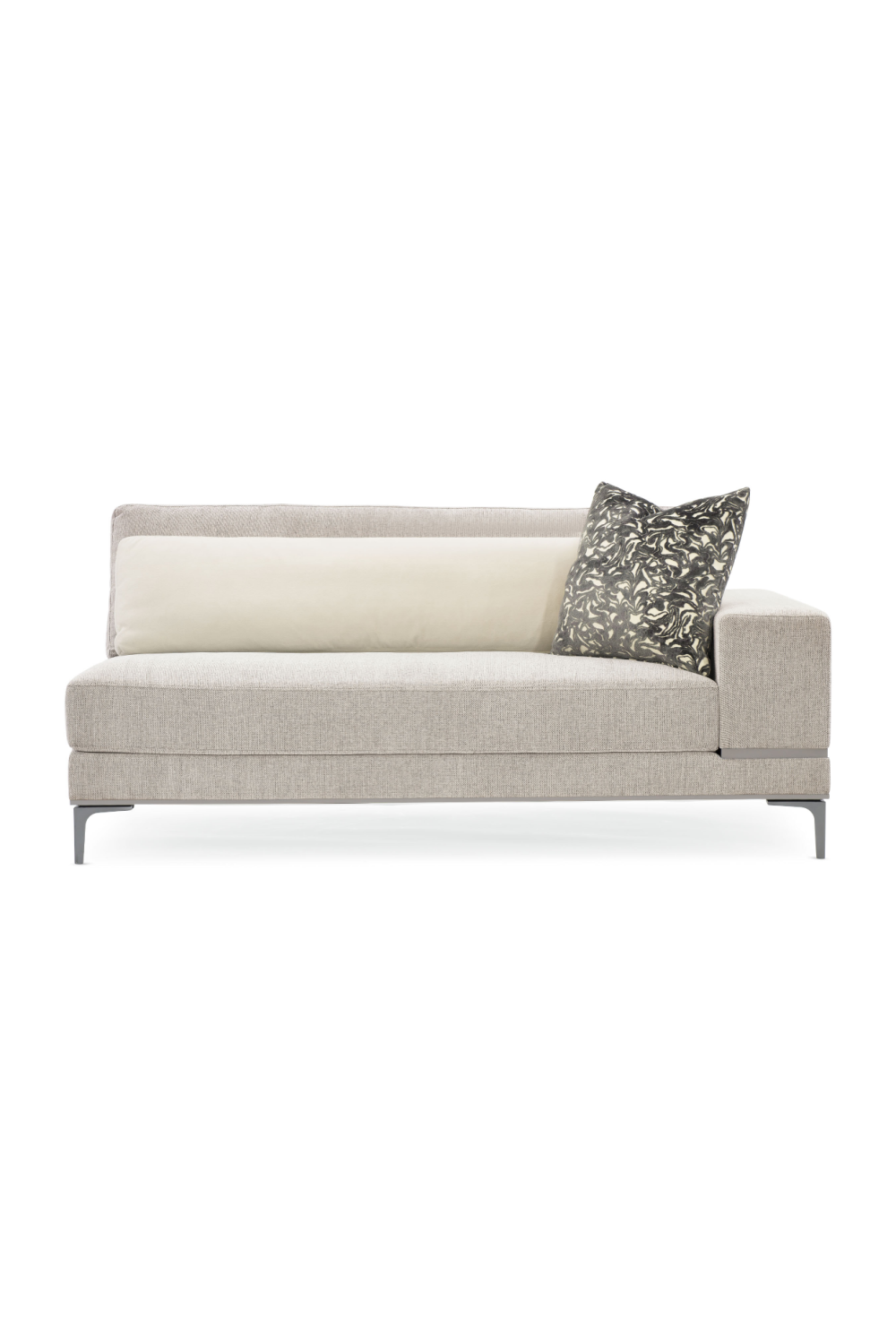   Beige Modern Loveseat | Oroa.com