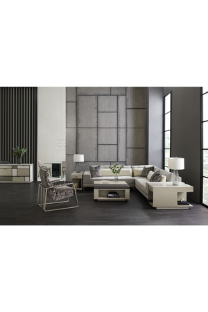  Beige Modern Loveseat | Oroa.com