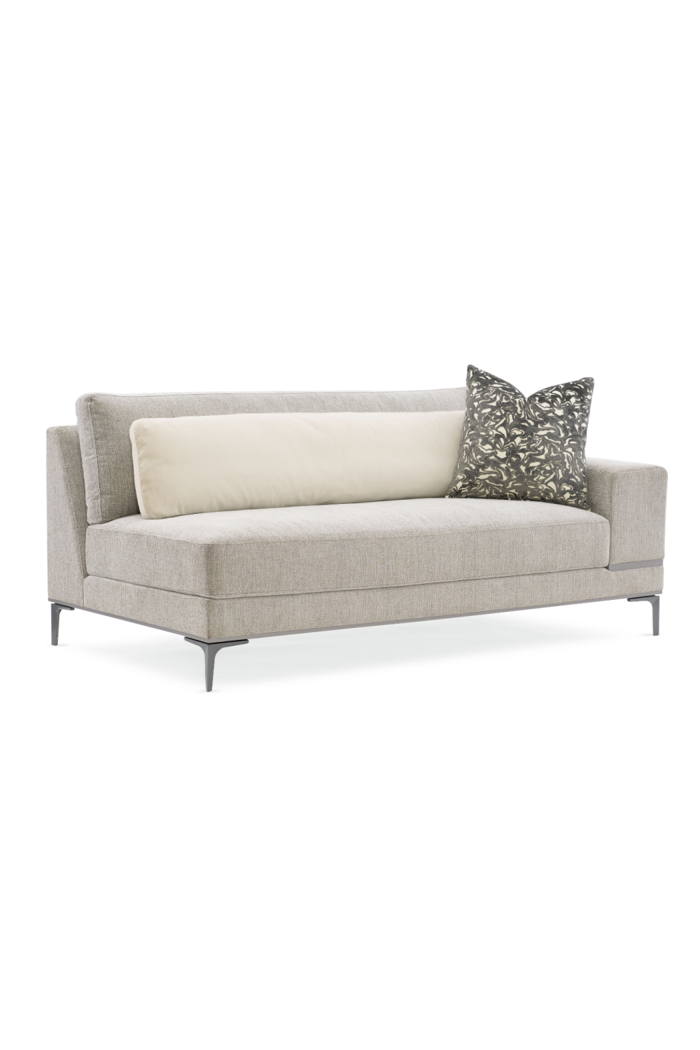   Beige Modern Loveseat | Oroa.com