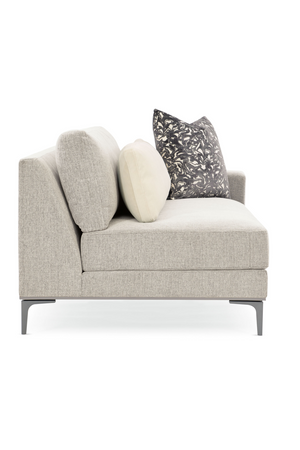   Beige Modern Loveseat | Oroa.com