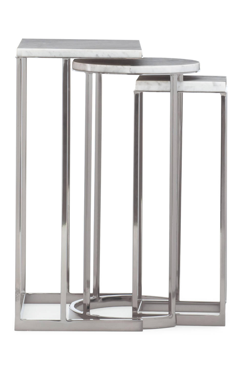   Plated Nickel Nesting End Table (3) | Oroa.com
