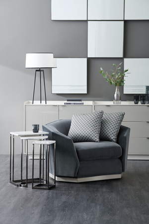  Plated Nickel Nesting End Table (3) | Oroa.com