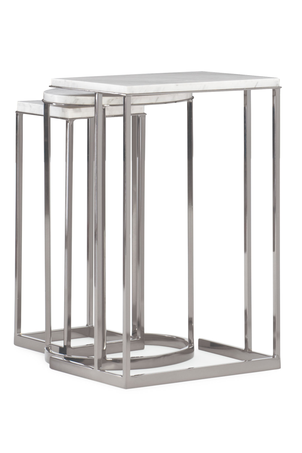   Plated Nickel Nesting End Table (3) | Oroa.com