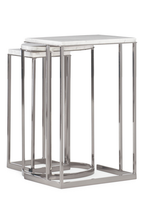   Plated Nickel Nesting End Table (3) | Oroa.com