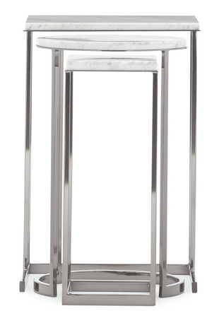   Plated Nickel Nesting End Table (3) | Oroa.com