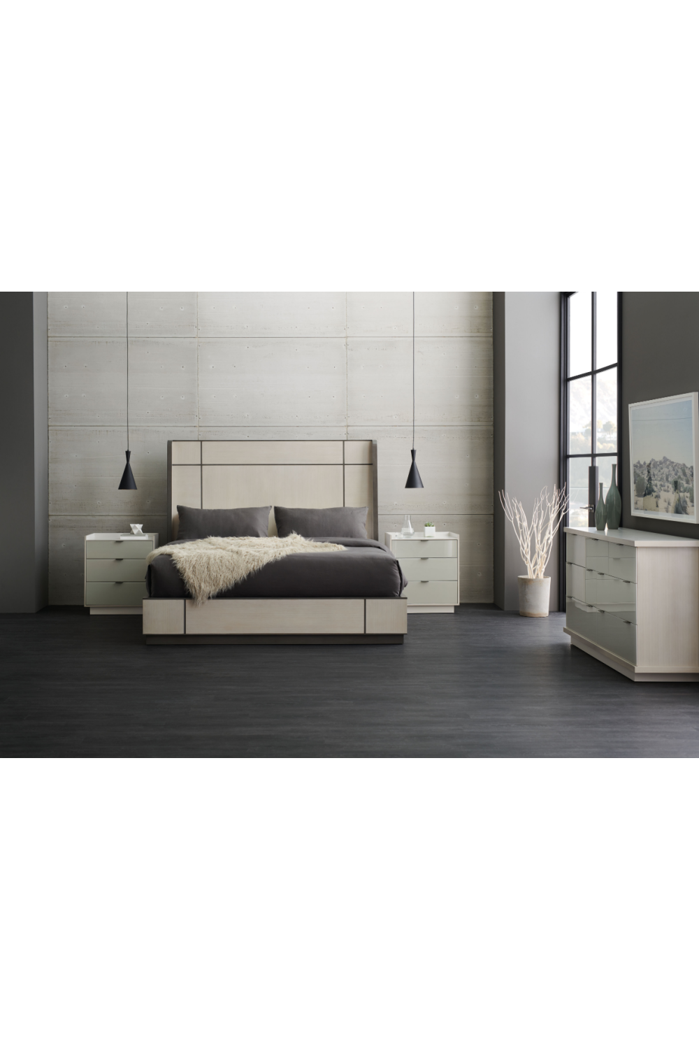   Ash Taupe Minimalist Dresser | Oroa.com