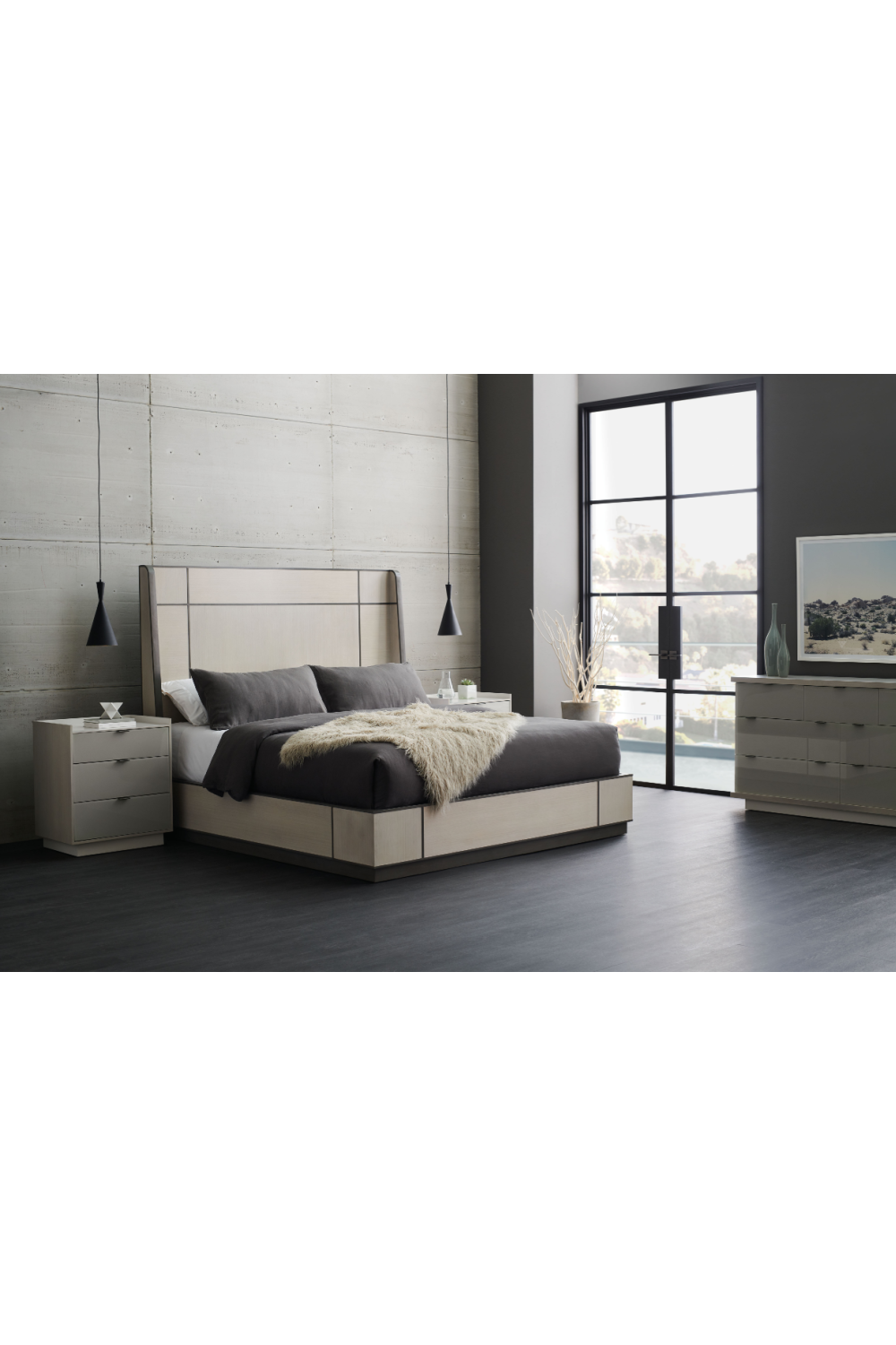   Ash Taupe Minimalist Dresser | Oroa.com