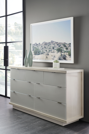   Ash Taupe Minimalist Dresser | Oroa.com