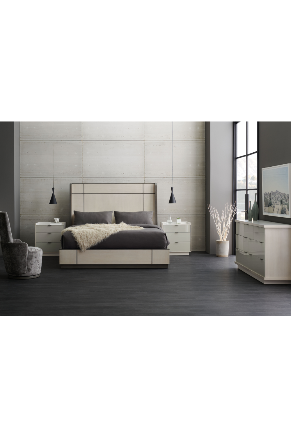   Ash Taupe Minimalist Dresser | Oroa.com