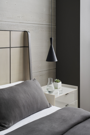   Ash Taupe Modern Nightstand | Oroa.com