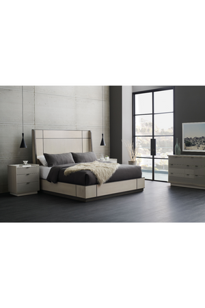   Ash Taupe Modern Nightstand | Oroa.com