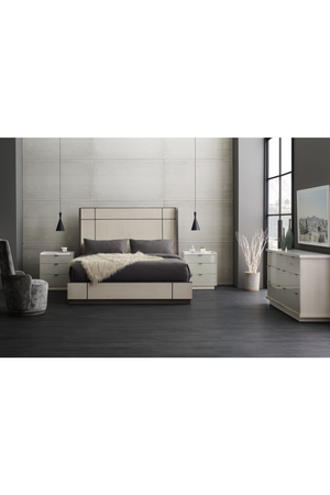   Ash Taupe Modern Nightstand | Oroa.com