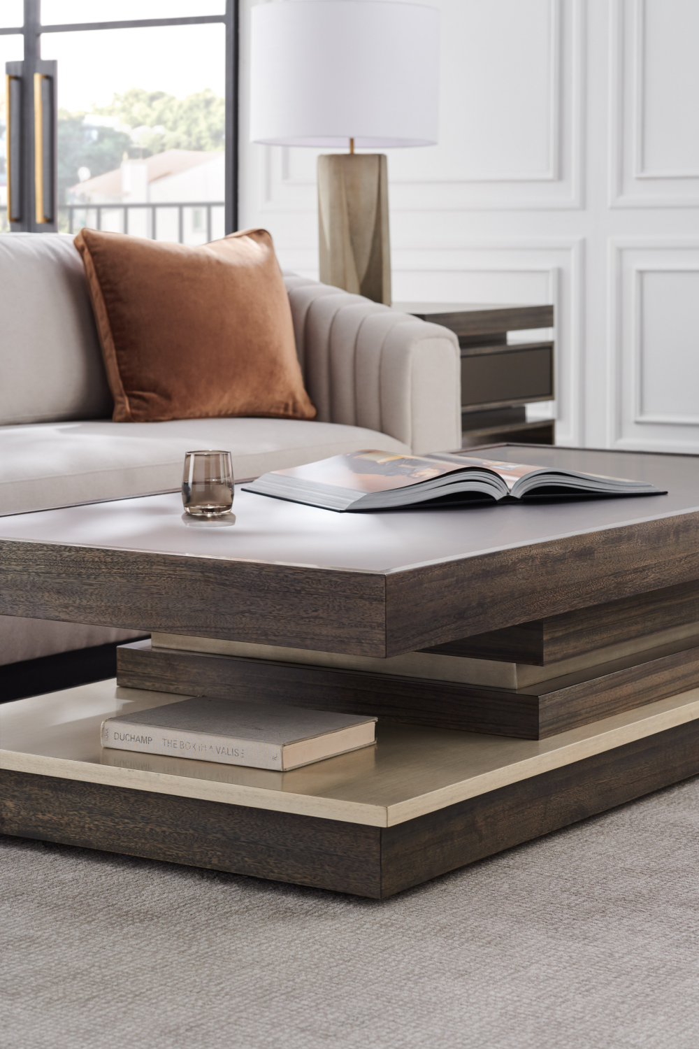   Tiered Wooden Coffee Table | Oroa.com