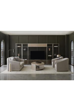   Oval Cream Cocktail Table | Oroa.com