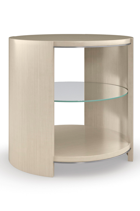   Round Shelved End Table | Oroa.com