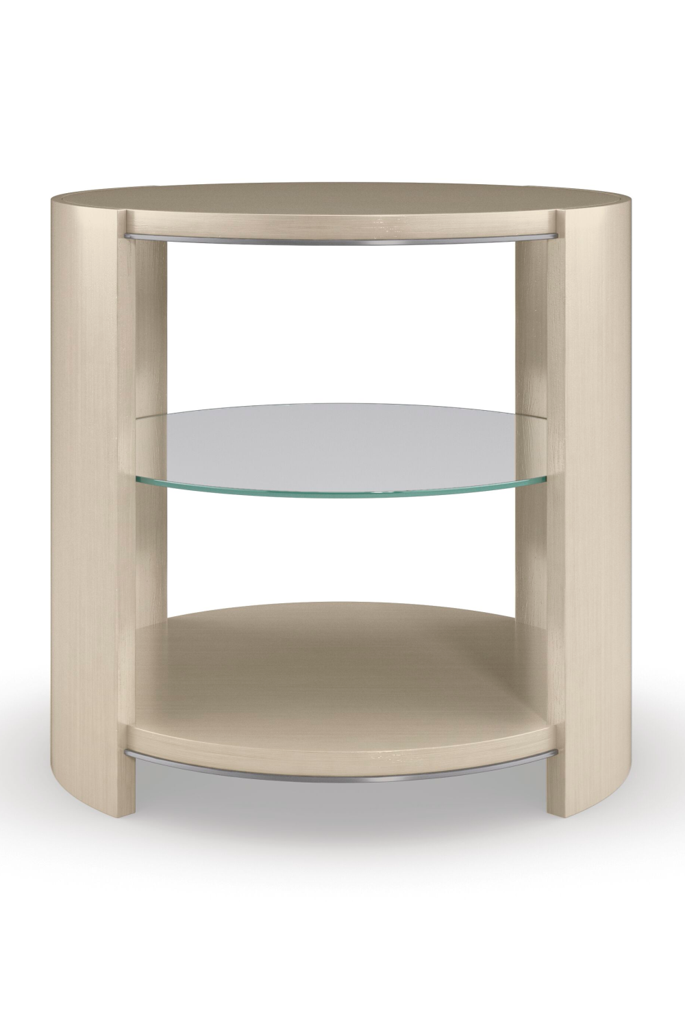  Round Shelved End Table | Oroa.com