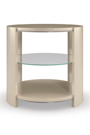   Round Shelved End Table | Oroa.com