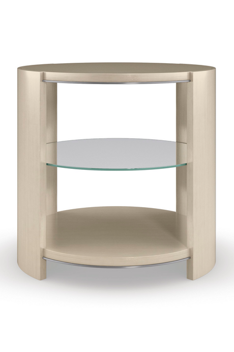   Round Shelved End Table | Oroa.com