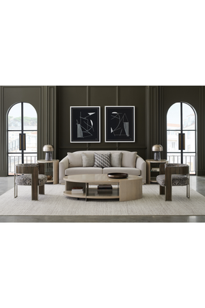   Round Shelved End Table | Oroa.com