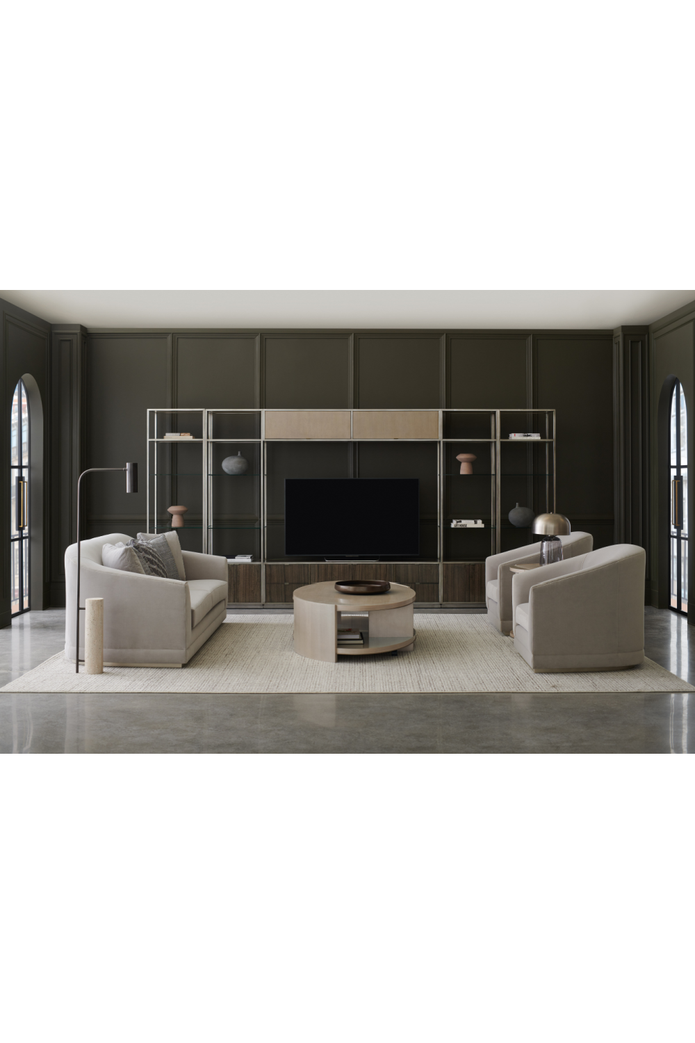   Round Shelved End Table | Oroa.com