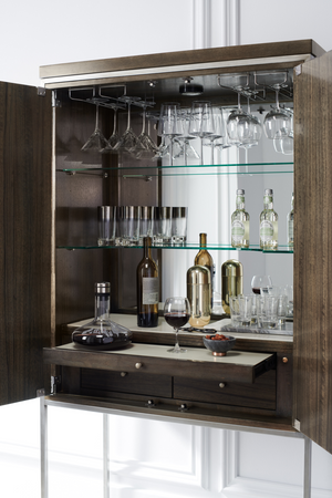   Metal Framed Modern Bar Cabinet | Oroa.com