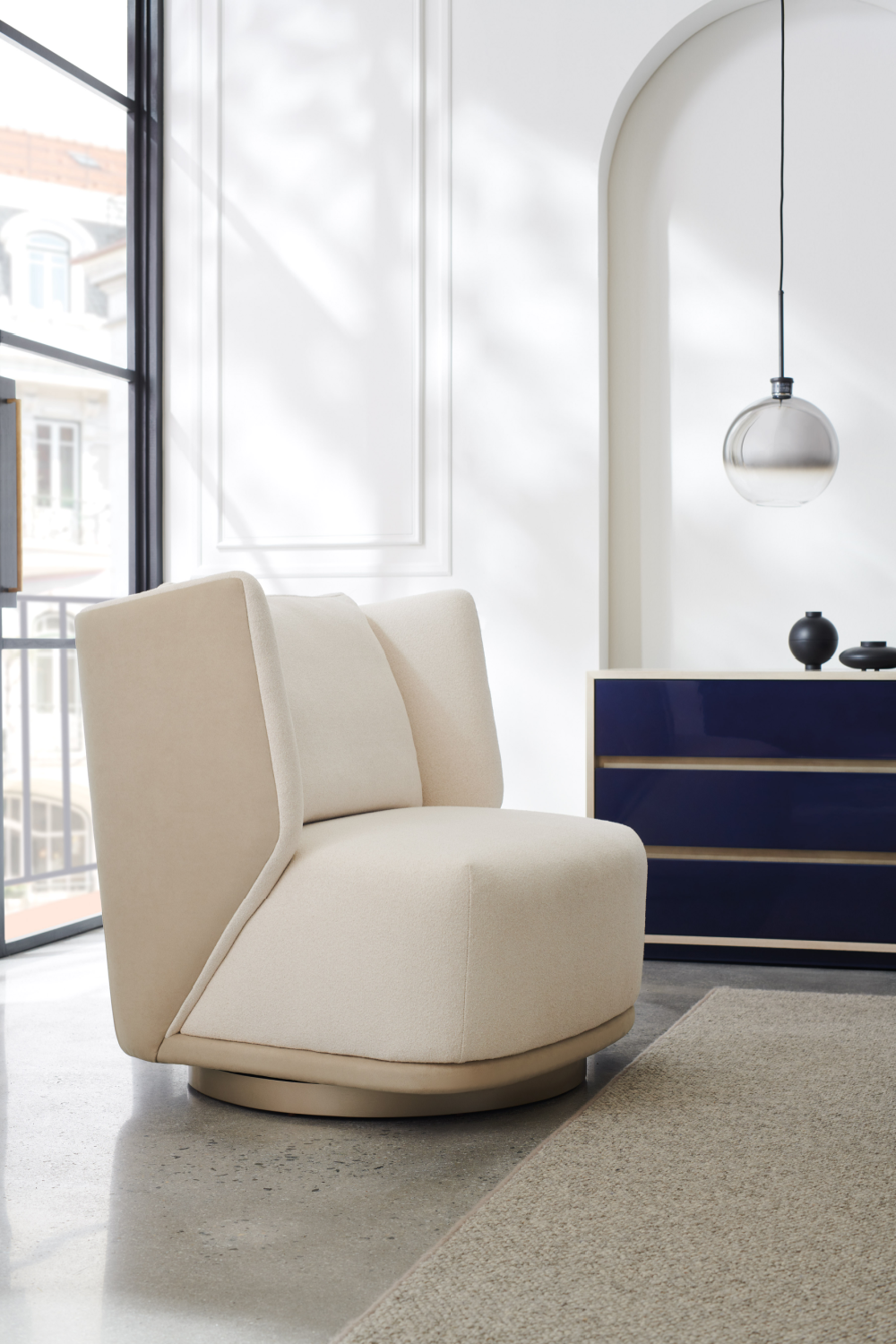   Blue Drawers Nightstand L | Oroa.com