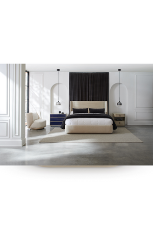   Cream Modern Open Nightstand | Oroa.com