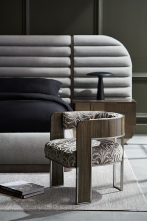   Gray Channeled Panel Bed | Oroa.com