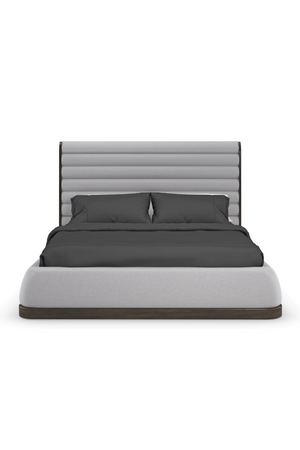   Gray Channeled Panel Bed | Oroa.com