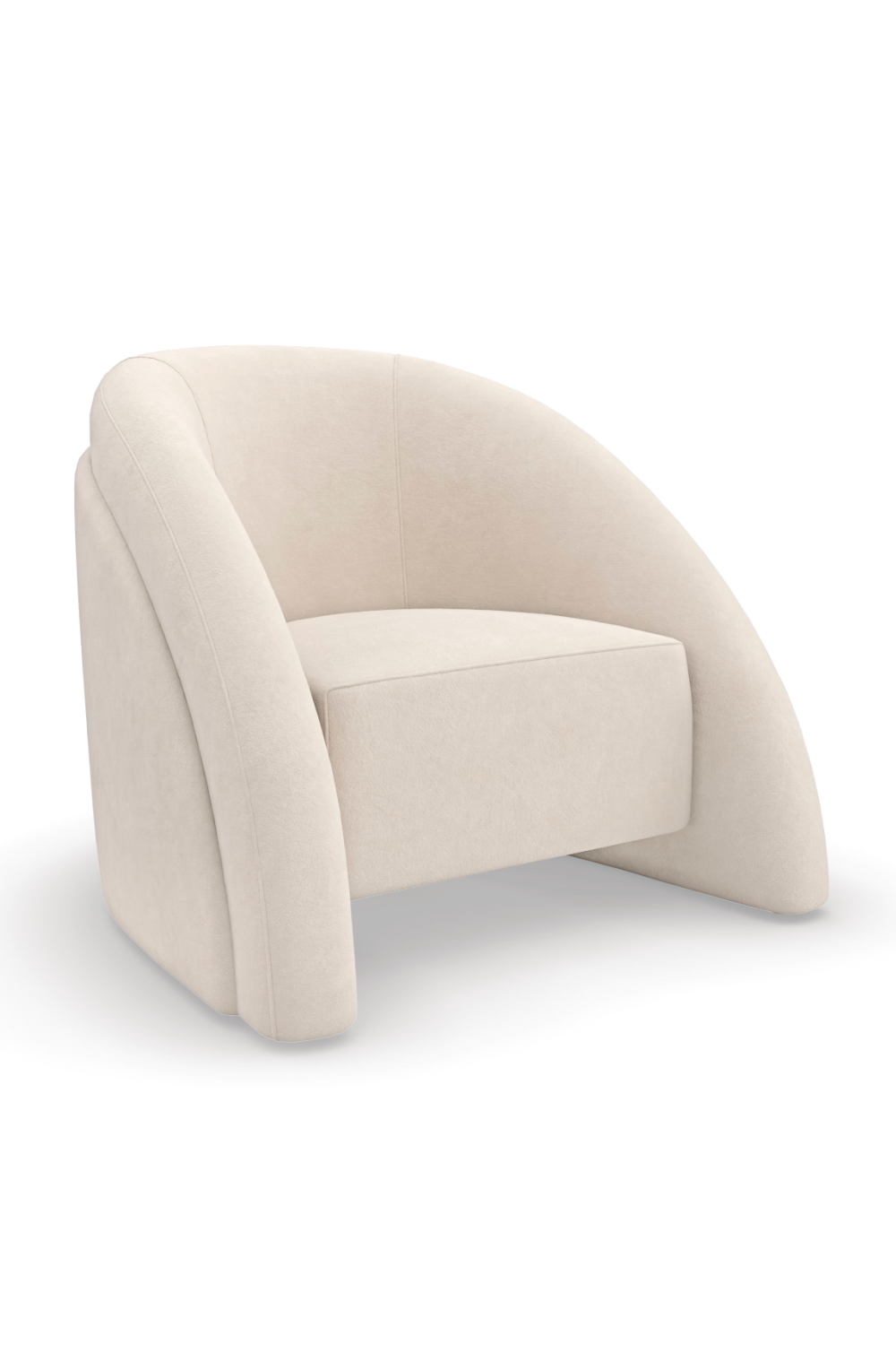   Modern Curved Accent Chair | Oroa.com