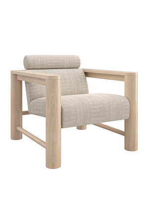  Oak Framed Lounge Chair | Oroa.com