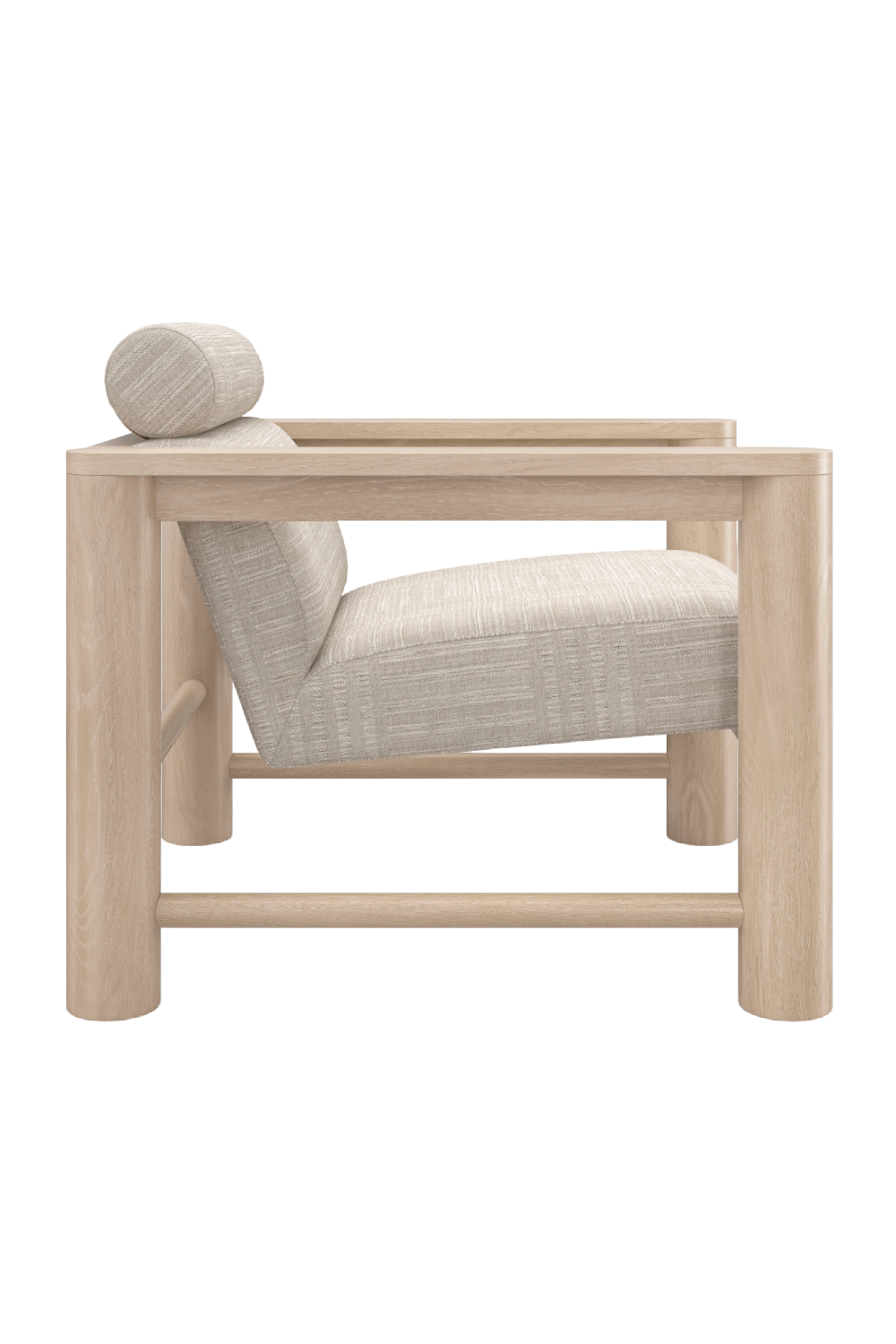   Oak Framed Lounge Chair | Oroa.com