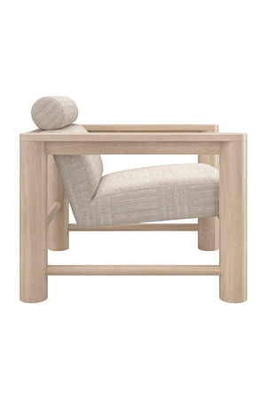   Oak Framed Lounge Chair | Oroa.com
