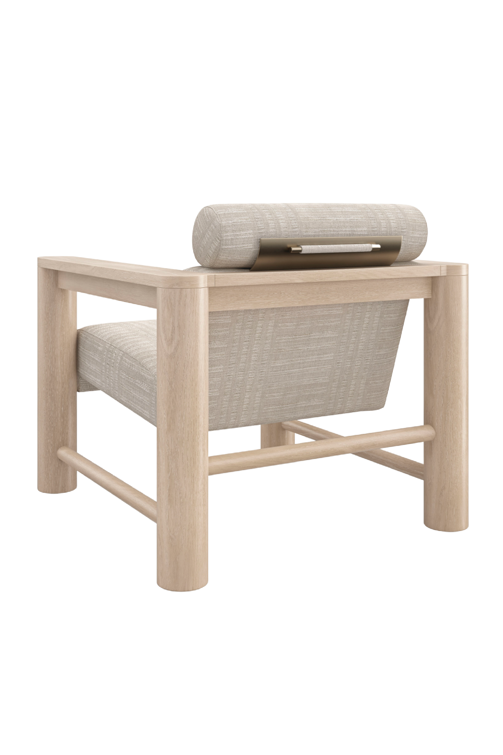   Oak Framed Lounge Chair | Oroa.com