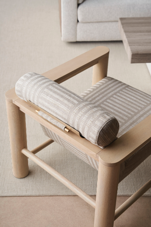   Oak Framed Lounge Chair | Oroa.com