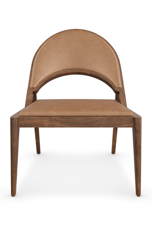   Brown Leather Lounge Chair | Oroa.com